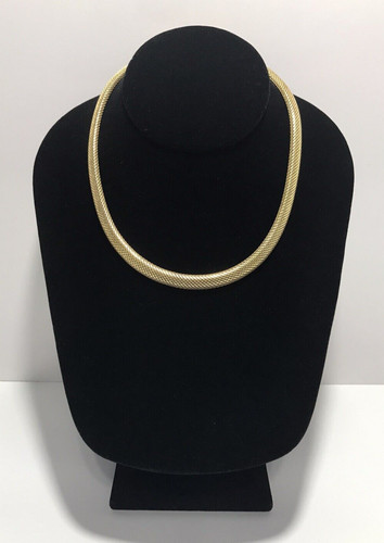 COLLANA MAGLIA LARGA vintage 1963 G TONE Grosse Christian Dior Germania