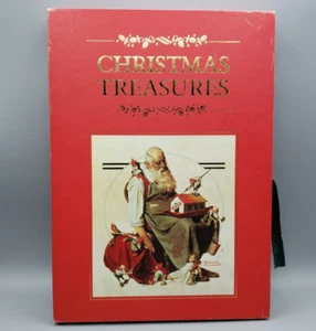Christmas Treasures Book HC w Slip Case D Cannarella 1998 Rockwell - Bild 1 von 23