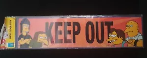 Simpsons  Metal Door Sign "Keep Out" -  10 cm x 40 cm- New & Packaged - Picture 1 of 1