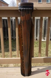 Professional Chinese Aged Fir Guqin 7-stringed Zither Instrument -- 專業小古琴(仲尼) - Picture 1 of 14