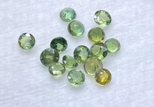 2.80 CTS, 15 PCS, AUSTRALIAN PARTI SAPPHIRE, ROUND CUT, 2.9 TO 3.5 MM, VVS/VS - Imagen 1 de 5