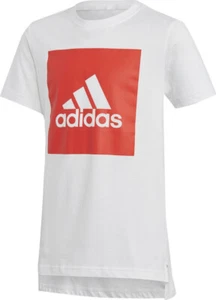 ADIDAS YB Essentials Logo TEE 2 T-Shirt CF6517 Boys WHITE 128 (7-8) NEW & TAGS! - Bild 1 von 4