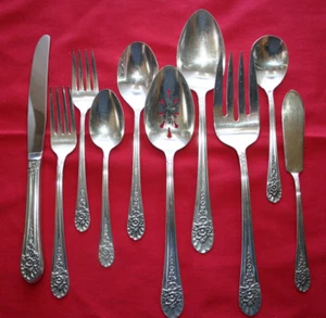 Wm Rogers JUBILEE IS Silver Plate 1953 Wm Rogers Mfg Co Flatware YOUR CHOICE - Picture 1 of 23