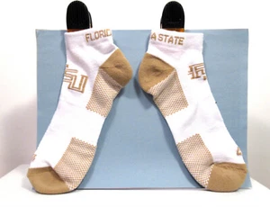 Florida State University Ladies Ankle Socks Size 9-11 1 Pair Gold/White - Picture 1 of 1