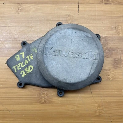 Cubierta lateral del motor Kawasaki OEM 1987 1988 Tecate 4 KXF250 14031-1204 Foto 1 de 4