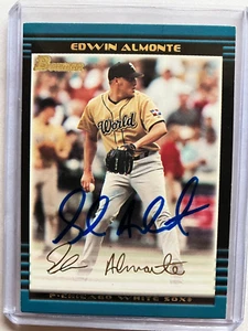 2002 BOWMAN BASEBALL BDP142 ON CARD AUTO EDWIN ALMONTE WHITE SOX - Picture 1 of 2