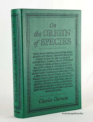 ON THE ORIGIN OF SPECIES By Charles Darwin Faux Leather Flexi Bound Brand NEW • 21.45$