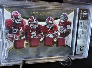 2017 Immaculate Quad, COOPER,DERRICK HENRY, HOWARD, STEWART/99 Alabama BGS 🔥 - Picture 1 of 9