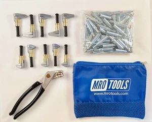 50 3/32 Genuine Zephyr Kwik-Lok Clecos + Pliers + Clamps w/ Bag (KZ1S50-3/32SG) - Picture 1 of 9