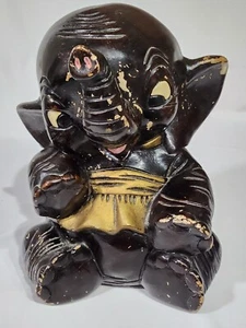Vintage Elephant Chalkware Dumbo Style Chalkware Bank Mexico MCM Collectable - Picture 1 of 24