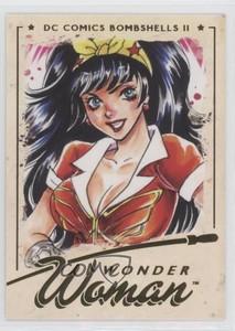 2018 Cryptozoic DC Bombshells Series II Gold Deco Foil Wonder Woman #39 b7b