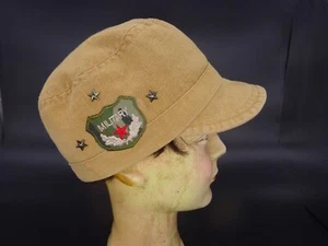 Ejército Estilo Militar Tostado 100% Algodón Ejército Cadete Gorra Sombrero Rasta Rastafari - Imagen 1 de 9