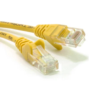 5 m gelb Netzwerk Ethernet RJ45 Cat5E-CCA UTP PATCH 26AWG Kabel Kabel Kabel - Bild 1 von 12