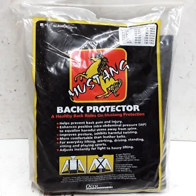 Mustang back protector number 611 with suspenders Small 28-32" waist - Image 1 of 2