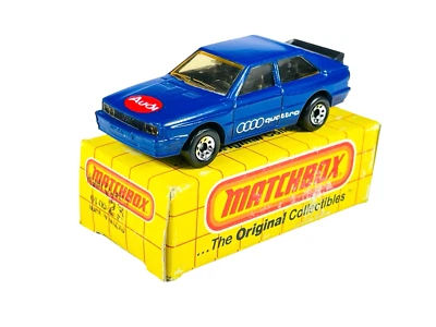 Matchbox Superfast MB23 Blue Audi Quattro - w/Yellow Grid Box - Image 1 of 4