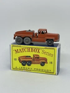Vintage Lesney Matchbox 15 Custom Rotinoff Prime Mover Grey Wheels Repro Box. - Picture 1 of 6