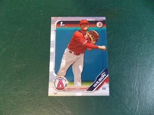 2019 Bowman Draft Base #BD-182 Will Wilson - Los Angeles Angels - Picture 1 of 2