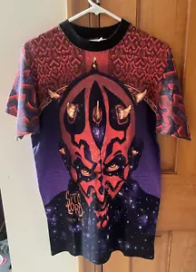 Vintage Star Wars Darth Maul All Over Print Lee Sport Mens Youth XL -RARE- READ - Picture 1 of 11