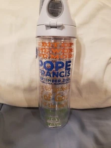 2015 Tervis Tumbler 24oz Water Bottle Philadelphia Pope Francis Quotes NEW Rare! - Picture 1 of 10