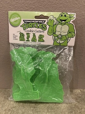 Wilton: Teenage Mutant Ninja Turtles Cookie Cutters / Vintage 1990 / New Foto 1 de 2