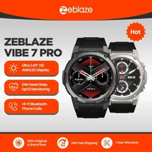 Reloj inteligente Zeblaze VIBE 7 PRO llamadas de voz 1,43 pulgadas pantalla AMOLED teléfono Hi Fi - Imagen 1 de 6