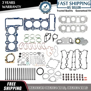 Engine Full Gasket Seal Kit w Head Bolt For 3.0TFSI AUDI A4 S4 A5 S5 A6 A7 Q5 Q7 - Picture 1 of 18