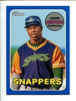 2018 Topps Heritage Minor League Edition Blue #106  Lazaro Armenteros #/99 ⚾ - Image 1 of 3
