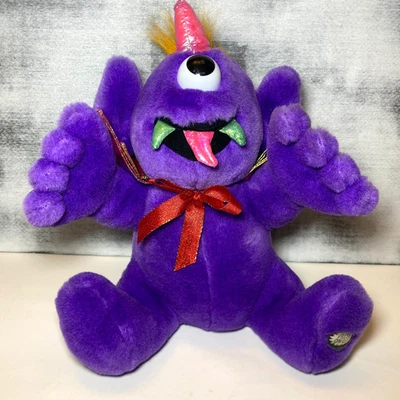 Dan Dee Purple People Eater Plush Singing Dancing Tested Vintage Monster 12" - Image 1 of 4