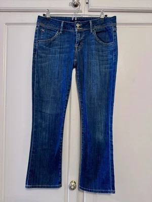 Bota de bebé Hudson Jeans para mujer 28 vintage Y2K tiro bajo cintura ancha Beth Crop Foto 1 de 4