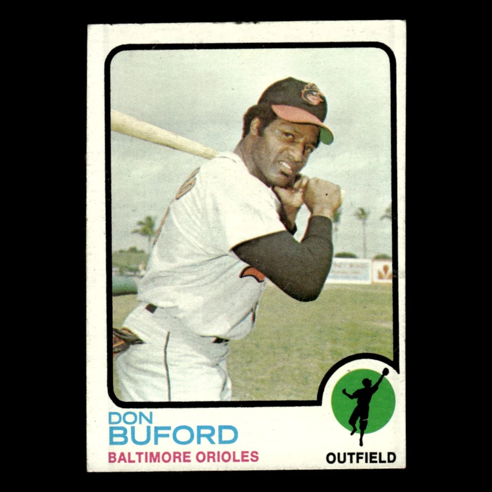 Don Buford #183 1973 Topps Baltimore Orioles Baseball Card MLB VG - Image 1 of 3