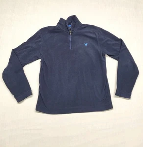 American Eagle Sweater Men’s Small Fleece 1/4 Zip Mock Neck Long Sleeve Pullover - Picture 1 of 12
