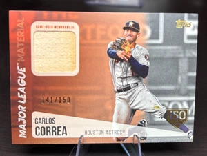2019 Topps Major League Material Relics Carlos Correa #MLM-CC /150 (MEM) - Picture 1 of 2