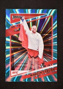 2022 Donruss UFC Base Holo Teal Laser #54 Marcin Tybura /25 - Heavyweight