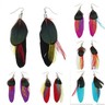 NET TOYS Indianer Ohrringe Mit Federn – Braun-schwarz, Hippie-Style, Mit Glasperlen, Für Besondere Anlässe