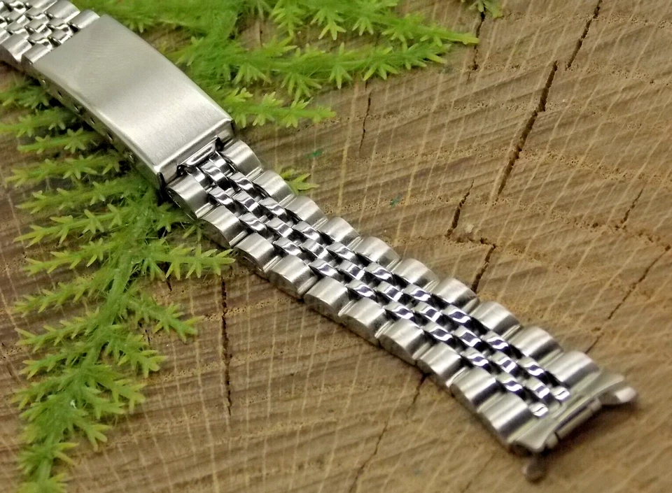 Vintage Deployment Clasp Stainless Steel Watch Band NOS 12mm Ladies Hirsch - Image 1 of 4