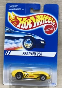Hot Wheels 1994 Ferrari 250 Yellow International Card HTF NRFP - Picture 1 of 7