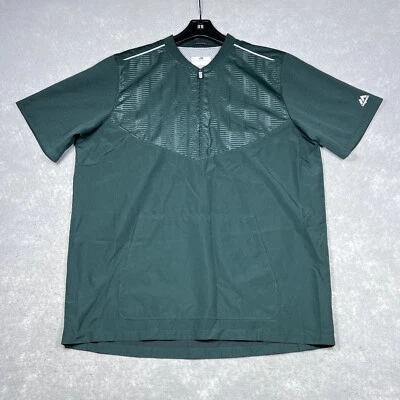 Camisa Majestic Niño XL Verde Cool Base Manga Corta Chaqueta de Entrenamiento Hombre’s Med Foto 1 de 4