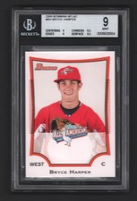 Bryce Harper 2009 PHILLIES Bowman AFLAC All-American Rookie Card Rc BGS 9 Mint