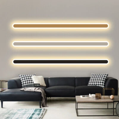 80cm LED Wall Lights Modern Long Strip Linear Light Bedroom Fixture Sconce Lamp - image 1 of 4