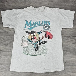 Vintage Taz Tasmanian Devil 1994 Florida Marlins Size Large Shirt *READ* - Picture 1 of 15