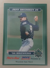 1994 Milwaukee Brewers Police Cards - Wisconsin State Patrol