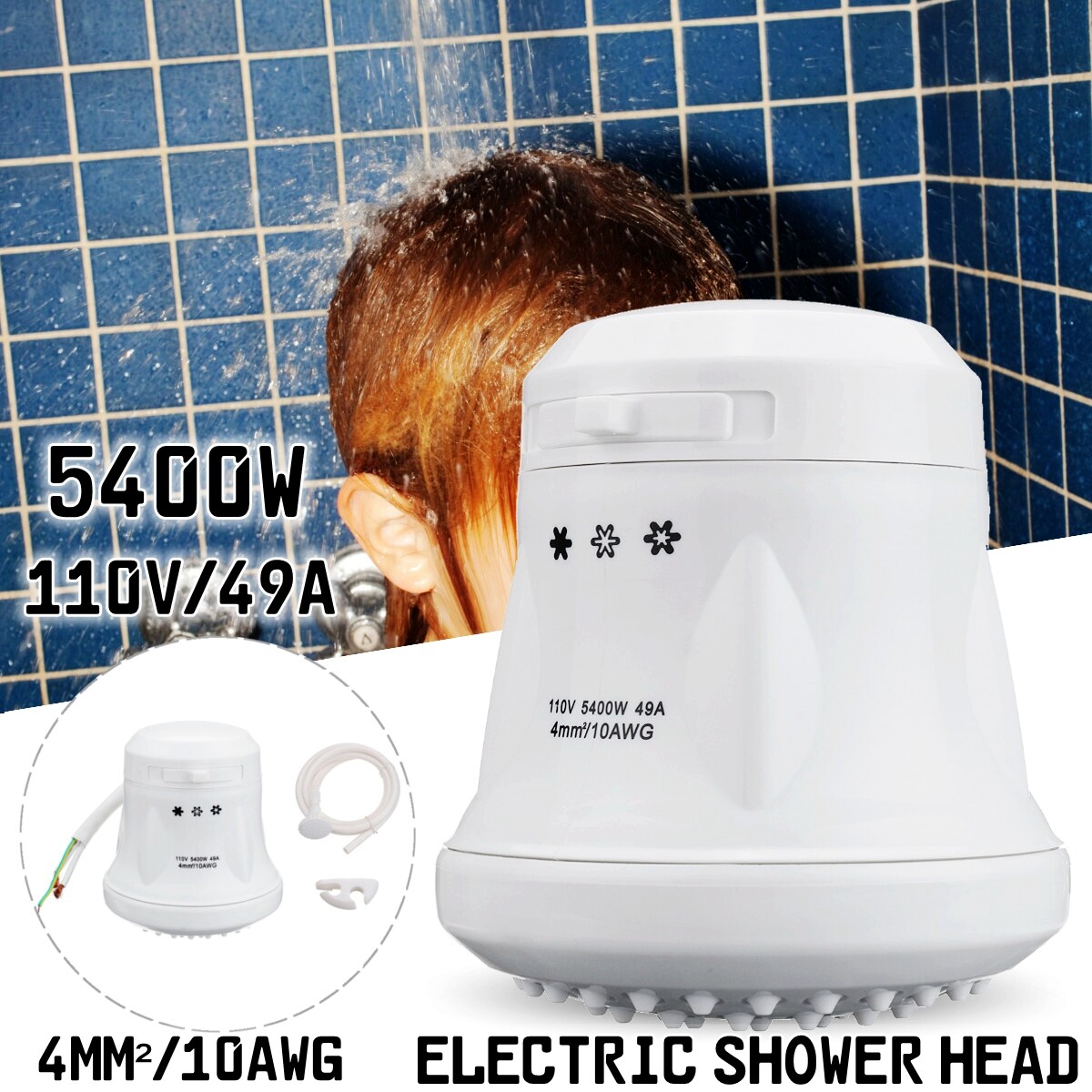 Portable Electric Hot Water Heater Shower System INSTANT HOT SHOWER