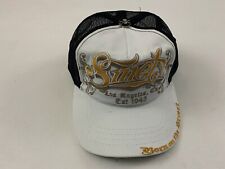 New Vintage SMET by Christian  Audigier Adjustable Trucker Hat White One Size