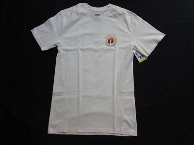 Camiseta para hombre Hang Ten California marfil camiseta de manga corta para adulto 100 % algodón talla S Foto 1 de 4