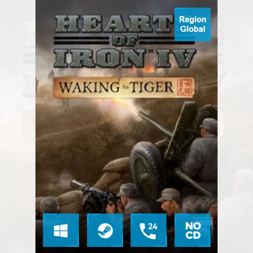 Hearts of Iron IV 4 Waking the Tiger DLC für PC Spiel Steam Key Region Free - Bild 1 von 1