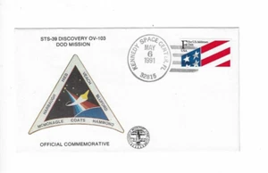 USA 1991 Brief STS-39 Discovery OV-103 DOD gestempelt Kennedy Space Center - Bild 1 von 2