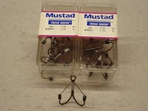 Mustad W3551 Weedless Treble Hooks, (Two 5 Packs) 10 Hooks, Size 1/0 - Picture 1 of 2