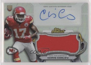 2015 Topps Finest Jumbo Relic Refractor Chris Conley #AJRR-CC Rookie Auto RC