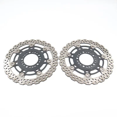 09 10 11 2009 2011 Kawasaki Ninja 650r freno delantero rotores discos derecha izquierda C76 Foto 1 de 4