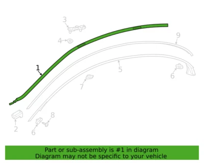 Moldura por goteo derecho mercedes-benz original cls450 cls53 amg 2019-2023 2576908200 Foto 1 de 3